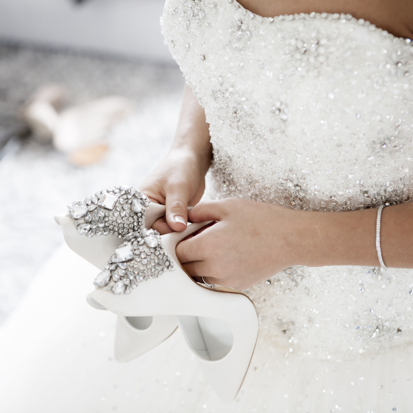 wedding-dress-with-shoes